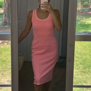 Coral Midi Dress